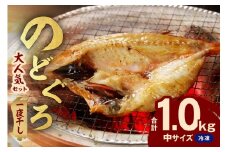 シーライフ のどぐろ一夜干し7～8枚で計1.0kg 「大人気セット」 アカムツ 干物 一夜干し 手頃 小分け 個包装 贈答 ギフト プレゼント 贈り物 【005_2065】