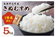 【先行予約】【令和7年産】石見産きぬむすめ5kg 白米 玄米 選択可 お取り寄せ 特産 お米 精米 ごはん ご飯 コメ 新生活 5キロ 一等米 【012_1958】
