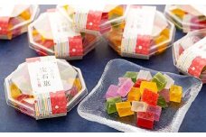 可愛い宝石のような琥珀寒天　いろどり宝石菓 8個セット