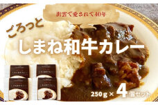 ごろっとしまね和牛カレー　4食セット