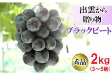[農家直送]厳選ブラックビート2kg箱（3～5房）[持田農園]