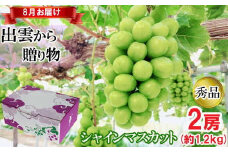 [農家直送]厳選シャインマスカット1.2kg箱（8月出荷）[持田農園]