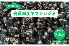 漁師直送！宍道湖産ヤマトシジミ・Mサイズ冷凍2.4kg