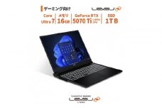 パソコン工房 16型ゲーミングノートPC Core Ultra 7/5070 Ti/263