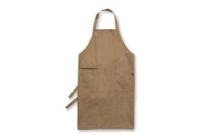 コットンデニムエプロン MADE IN IWAMI (UNISEX)ベージュ【おしゃれ カフェ仕様 エプロン コットンデニム 丈夫な質感 綿100％ お洒落 調理 衣類 服】