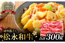 松永和牛 切り落とし 300g【牛肉 切り落とし 和牛 黒毛和牛 切落し 300g 肉 松永和牛 まつなが牛 冷凍】