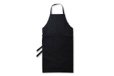コットンデニムエプロン MADE IN IWAMI （UNISEX）ブラック【おしゃれ カフェ仕様 エプロン コットンデニム 丈夫な質感 綿100％ お洒落 調理 衣類 服】