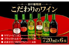 「ブラックトルネード」「ヤマソービニヨン」 と 「おまかせ こだわりワイン」 720ml 計6本セット【赤ワイン ブラックトルネード 720ml 9.1% ヤマソービニヨン 720ml 9.0% 1本 おまかせ 白ワイン 720ml 4本 合計6本 お酒 ワイン ドメーヌワイン フラッグシップワイン 赤 白 アルバリーニョ ハニービーナス デラウェア シャルドネ イタリア アーリーマスカット】