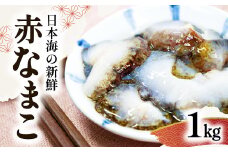 日本海の新鮮　赤なまこ　1kg【先行予約 魚貝類 魚介類 ナマコ 海鼠 赤ナマコ アカコ 冷蔵 期間限定 季節限定 早期予約 1月～3月発送】