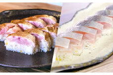 山陰ぶち旨グルメ　のどぐろ棒寿司（どんちっちのどぐろ）鯖棒寿司（ほろ酔い鯖）各1本【寿司 すし 棒寿司 冷凍寿司 海鮮 鯖 さば のどぐろ ノドグロ アカムツ 冷凍 セット ギフト お土産 贈答 贈り物 プレゼント】