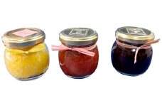 3種のジャム（いちご・ブルーベリー・ゆず）【ジャム じゃむ jam セット 無添加 フルーツ 国産 果物 いちご 苺 ブルーベリー ゆず 果肉 贈り物 贈答 手土産 箱詰め 詰め合わせ プレゼント ギフト 手作り ハンドメイド スイーツ おやつ ケーキ パンケーキ 島根県 益田市】