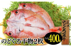 大ぶり干物！のどぐろ一夜干し 2枚【のどぐろ特大 合計400g のどぐろ干物 無添加 天日塩 魚介類 魚 高級魚 ノドグロ アカムツ あかむつ 特大 干物 新鮮 冷凍 真空パック 贈答 ギフト 父の日 母の日】