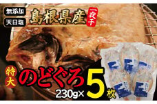 特大のどぐろ一夜干し（5枚セット）【のどぐろ 特大 干物 230g 合計1.15kg のどぐろ干物 無添加 天日塩 高級魚 ノドグロ アカムツ 一夜干し 新鮮 冷凍 真空パック 贈答 父の日 母の日】