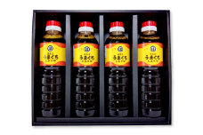 原醤油うまくち（500ml）4本セット【しょうゆ うまくち醤油 濃口醤油 こいくち醤油 かけ醤油 さしみ醤油 セット 詰め合わせ 天然醸造 塩分控えめ 調味料 お中元 お歳暮 贈り物 ギフト】