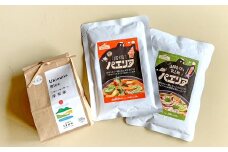 島根素材のこだわりキャンプごはんセット～パエリアベース2種×うきぬの米2合～【パエリア レトルト 無洗米 キャンプ BBQ お外ご飯 簡単 手軽 即席 本格的 豪華 トマトベース 魚介類 具材入り】
