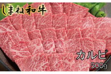 しまね和牛 カルビ 500g【しまね和牛 カルビ 焼肉 牛肉 肉 やわらかい 霜降り ごちそう 贅沢 パーティー おもてなし バーベキュー BBQ 和牛 島根県 安来市】