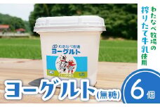 ヨーグルト500ｇ（プレーン）6個セット【無糖 ネッカ牛乳 ノンホモ製法 セット 搾りたて 栄養 こだわり おやつ デザート 朝食 スイーツ 自然派 化学合成物質不使用 安心 乳製品 乳酸菌 腸活 健康 島根県 安来市】