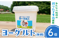 ヨーグルト500ｇ（プレーン）6個セット【無糖 ネッカ牛乳 ノンホモ製法 セット 搾りたて 栄養 こだわり おやつ デザート 朝食 スイーツ 自然派 化学合成物質不使用 安心 乳製品 乳酸菌 腸活 健康 島根県 安来市】