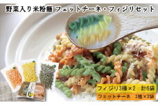 野菜入り米粉麺フェットチーネとフィジリセット（にんじん・カボチャ・ほうれんそう）【フジッリ 米粉100% 小麦不使用 きぬむすめ アレルギー 麺 麺類 米粉 小分け セット 美味しい 詰め合わせ 野菜 キャラ弁 サラダ 料理 お弁当 おかず 島根県 安来市】
