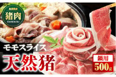 天然猪 江の川shishi 猪モモスライス 鍋用 500g （ 2～3人前 ） AI-5 いのしし肉 イノシシ肉 猪肉 猪 モモ肉 スライス ジビエ 鍋