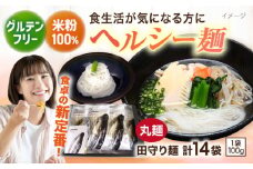 グルテンフリー米粉100%麺 田守り麺（丸麺）100g入×14袋  | グルテンフリー 米粉 麺 田守り麺 丸麺 島根県雲南市/有限会社木村有機農園 [AICU005]
