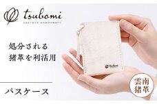 パスケース -UNNAN SHISHI LEATHER- レザー 革製品 島根県雲南市/革工房　蕾 [AIBF033]