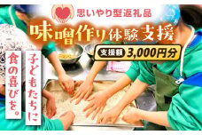 【思いやり型返礼品】 未来の子どもたちに食の喜びを(支援額3,000円)  島根県雲南市/じねんにみそ [AIBT001]