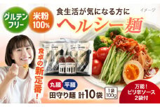 グルテンフリー米粉100％麺　田守り麺2種・ピリ辛ソースセット  | グルテンフリー 米粉 麺 田守り麺 ピリ辛ソース 島根県雲南市/有限会社木村有機農園 [AICU002]