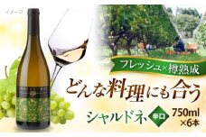 奥出雲葡萄園 シャルドネ 6本セット お酒 国産 セット 熟成ワイン 熟成 酒 ギフト 白 白ワイン 辛口 果実酒 お祝 贈答用 アルコール パーティー フルボトル 島根県雲南市/有限会社奥出雲葡萄園 [AICS018]