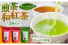 ふるさとの味 あんがいまいよ 煎茶・和紅茶セット ティーバッグ 飲み比べ 紅茶 煎茶 島根県雲南市/砂子原茶業組合 [AIBV004]
