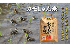 【令和6年度産】コシヒカリ（精米）カモしゃん米　5kg 【 アイガモ あいがも 合鴨 かも カモ コシヒカリ お米 農家直送 無農薬 化学肥料不使用 精米 安心 安全 新米 令和6年度産 島根県飯南町 Ａ-53】