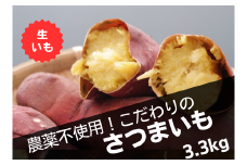 島根県飯南町産サツマイモ うやま農園のさつまいも　3.3㎏【 サツマイモ さつまいも 生いも 紅はるか 農薬不使用 農家直送 Ａ-11】