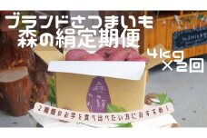 「森の絹」食べ比べ定期便  生イモ4kg×2回【さつまいも 農薬不使用 有機肥料使用 高糖度 シルクスイート 紅はるか 食べ比べ 蜜 焼き芋 C-23 定期便 】