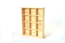 040093【老舗家具店の手作り】飾り棚（大）白木