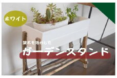 040227【老舗家具店の手作り】流木を活かしたガーデンスタンド（ホワイト）