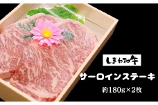 330302【しまね和牛】サーロインステーキ約180ｇ×2枚