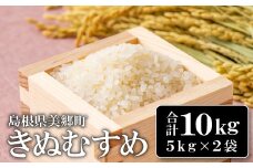 新米 令和6年産 美郷町産きぬむすめ 10kg【お米 10kg 5kg×2袋 精米 白米 ブランド米 米 きぬむすめ お米 2024年産】