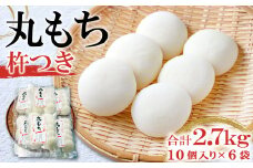 杵つき丸もち 60個（10個入り×6袋）約2.7kg【餅 杵つき餅 丸餅 もち お雑煮 磯辺焼き ぜんざい お汁粉 小分け】