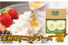 【島根県産】業務用リコッタチーズ　200g×2袋