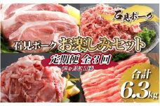 【定期便】石見ポーク お楽しみセット＜毎回2kg以上・合計6.3kg＞全3回（2ヶ月に1回）