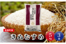 先行予約 令和7年産【定期便3回】邑南町産きぬむすめ5kg