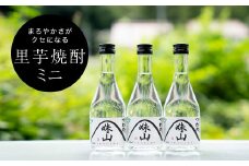 特産のとろりとしてねばりけのある里芋でつくった里芋焼酎＜ミニ(300ml)×3本セット＞【1341131】