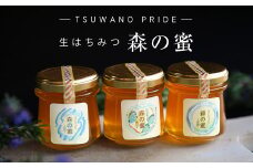 自然薫る完熟生はちみつ「森の蜜」3種食べ比べBセット(120g×3)【1377162】