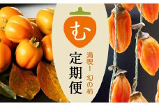 ＜発送月固定定期便＞2025年10月発送開始 有機JAS認証オーガニック西条柿・満喫コース全3回【4005678】