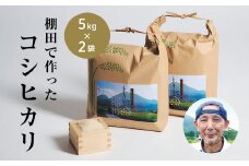 青野山の湧水と朝晩の寒暖差が育んだ棚田の甘～い米「コシヒカリ」(白米5kg×2袋)(令和6年度産)【1524992】