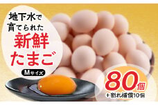 新鮮たまごMサイズ80個+割れ補償10個【1263006】