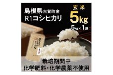＜栽培期間中化学肥料・化学農薬不使用＞令和6年産R1米コシヒカリ5kg(玄米)【1448680】