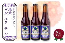 かきのきクラフト　柿木ブルーベリーエール3本セット【1507315】