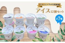 ジャージー牛の生乳を使用したアイス12個セット【1576692】