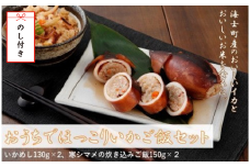 【のし付き】おうちでほっこりいかご飯セット 島のイカとお米で絶品ごはん